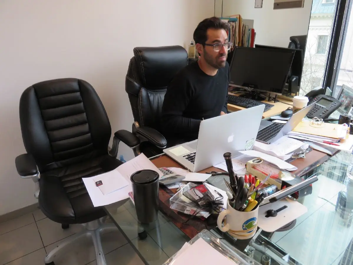 Field research at a tour company office
