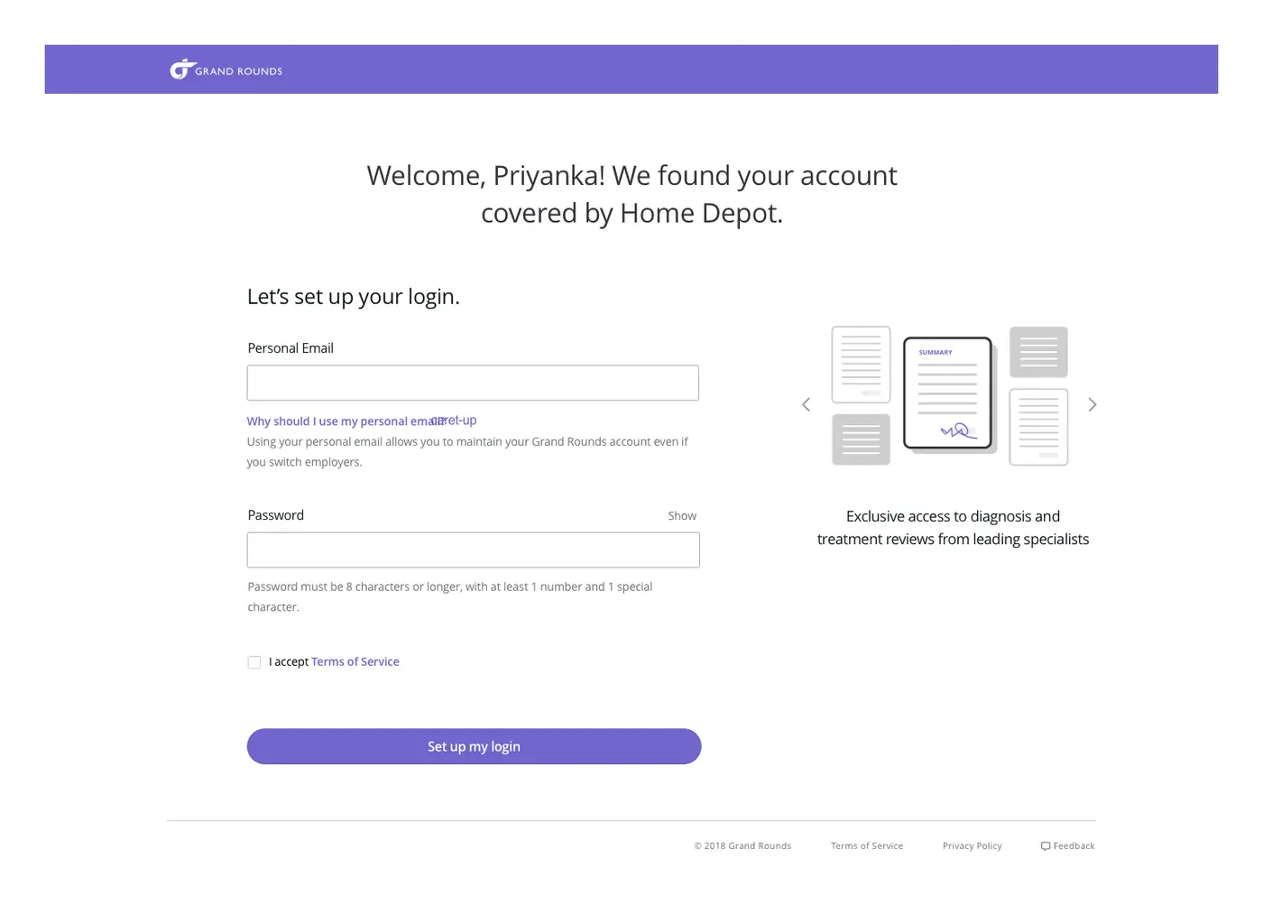Guided onboarding, step two